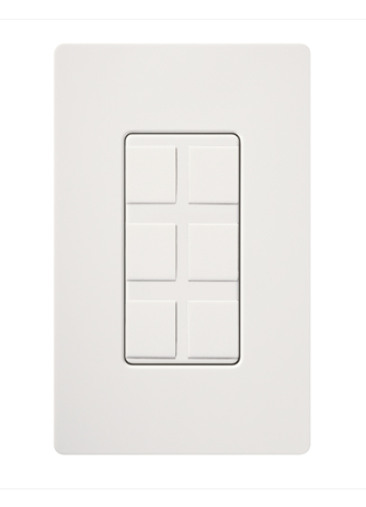 Lutron SC-6PF-SW Claro 6 port Frame - Snow Finish