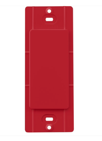 Lutron SC-BI-SR Claro Blank Insert - Signal Red Finish