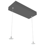 Westgate SCL-CSR-12FT 12Ft Rectangular Canopy With Two Aircraft Cables For Linear Fixture Up To 6Ft Long