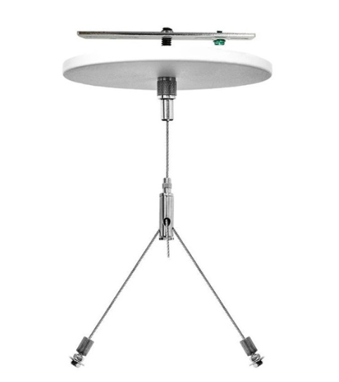 Westgate SCL-CSY1-12FT Adjustable 12 Foot 1/16 Inch Single Suspension Canopy Set With Y Double Keyhole End Connectors Non-Power Side