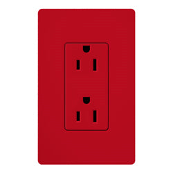 Lutron SCR-15-HT Claro 15A Receptacle, Hot Finish