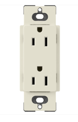 Lutron SCR-15-PM Claro 15A Receptackle - Pumice Finish