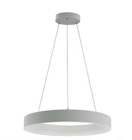 Westgate SCRH-UD-24-MCT5-DD-WH 24 Inches Hollow Circle Pendant with Uplight, 40W, Multiple Color Temperatures, Dimmable White Finish