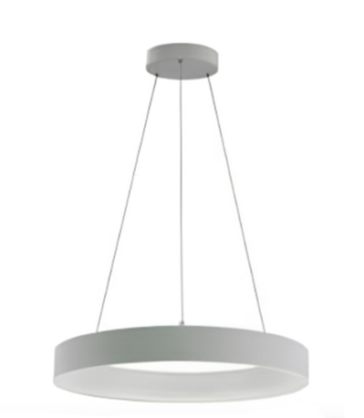 Westgate SCRH-UD-36-MCT5-DD-WH 36 Inches Hollow Circle Pendant with Uplight, 80W, Multiple Color Temperatures, Dimmable White Finish