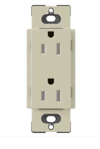 Lutron SCRS-15-TR-CY Claro 15A Tamper Resistant Receptacle - Clay Finish