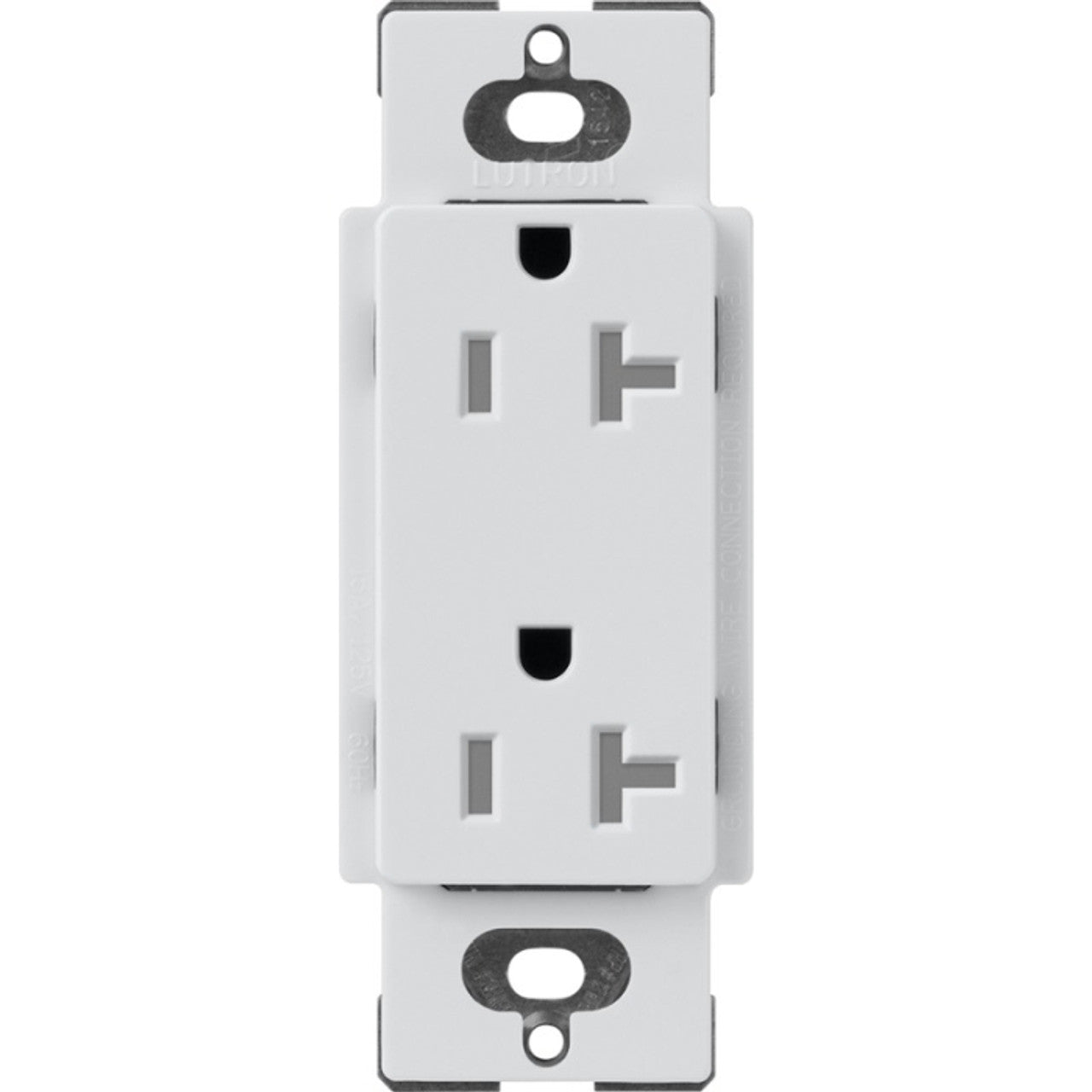 Lutron SCRS-20-TR-MI Claro 20A 125V Tamper Resistant Duplex Receptacle, Mist Finish