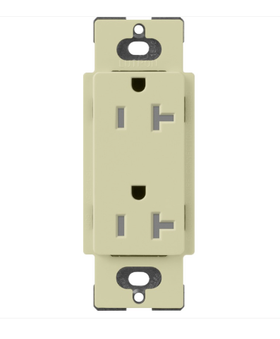 Lutron SCRS-20-TR-SA Claro 20A Tamper Resistant Receptacle - Sage Finish