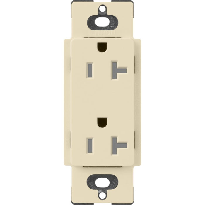 Lutron SCRS-20-TR-SD Claro 20A 125V Tamper Resistant Duplex Receptacle, Sand Finish