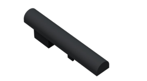 Westgate SCSSL-REC-BK Scssl Round End Cap Black Finish