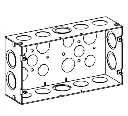 Orbit SDB-3 2-1/2” Deep, 3-gang Multigang Deep Switch Box With 1/2” & 3/4” Ko