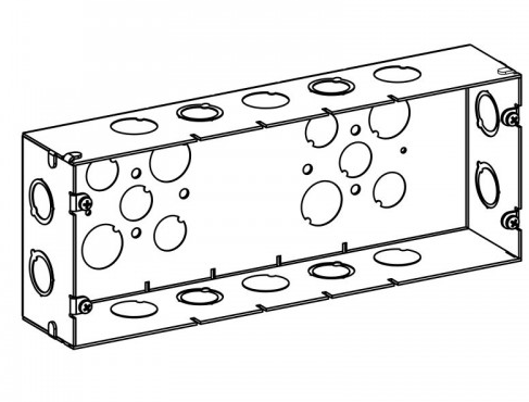Orbit SDBL-5 2-1/2” Deep, 5-gang Multigang Deep Switch Box With 3/4” & 1” Ko