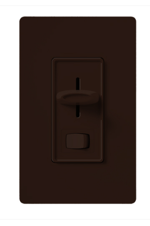 Lutron SELV-300P-BR Skylark Preset Single-pole Electronic Low-voltage Dimmer - 300w Max - Brown Finish