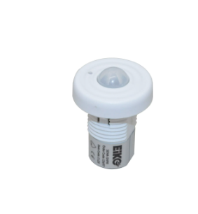 Eiko SENA-SHPR Stand-alone PIR Motion Sensor, 12-14V, 1/2'' Button Snap-in, 0-10V, Daylight Harvesting, 8-12ft, Parameters set by SEN5A-ACT