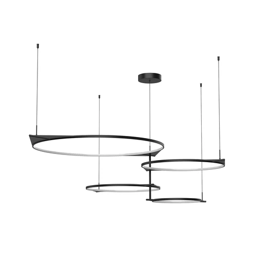 Kuzco Lighting MP84483-BK-UNV-010 Serif LED 36.38 inch Multi-Pendant Ceiling Light Black Finish
