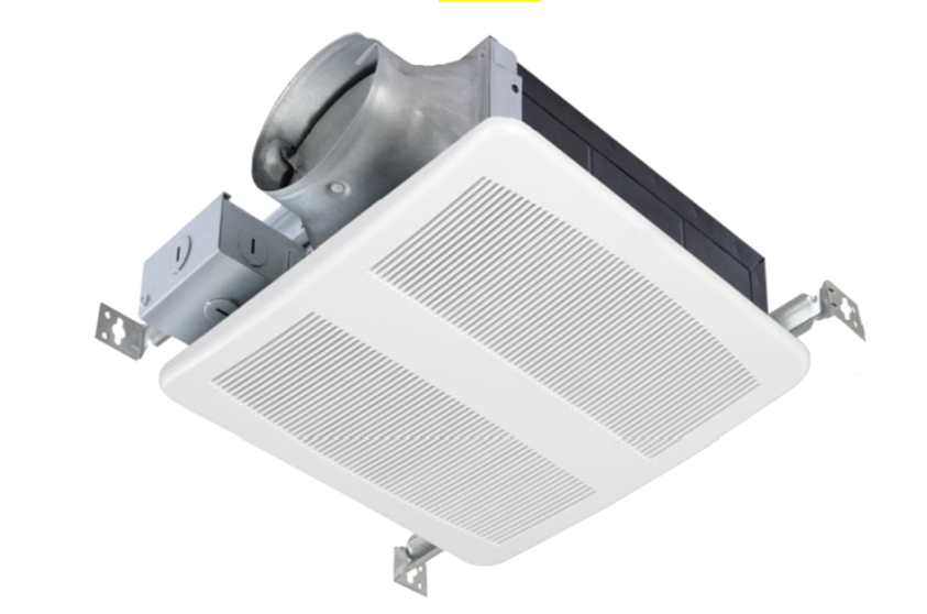 AirZone Fans SES80HLED Ultra Shallow Ventilation Fan With LED Light Kit & Humidity Sensor