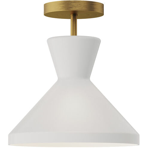 Alora Mood SF473710AGOP Betty 1 Light 10.25 inch Aged Gold Semi Flush Mount Ceiling Light