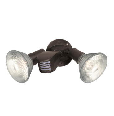 Nuvo SF76-503 2 Light - 10" Flood Light- PAR38 with Adjustable Swivel and Motion Sensor - Bronze Finish