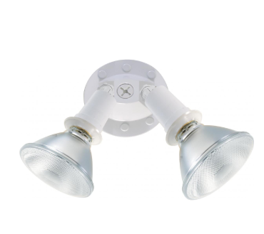 Nuvo SF76-522 2 Light - 10" Flood Light- PAR38 with Adjustable Swivel - White Finish