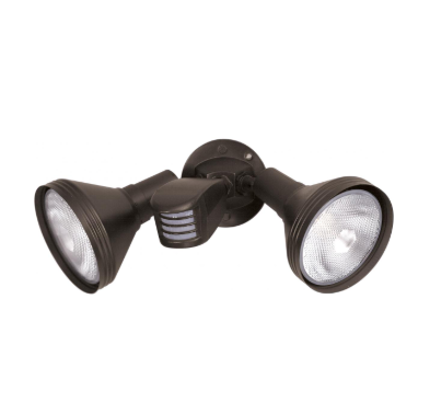 Nuvo SF76-531 2 Light - 14" Flood Light- PAR38 with Adjustable Swivel and Motion Sensor - Bronze Finish