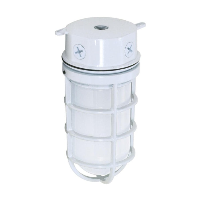 Nuvo SF76-616 10" 1-Light Vapor Proof Fixture, Surface Mount, Frosted Glass, White, Voltage 120V