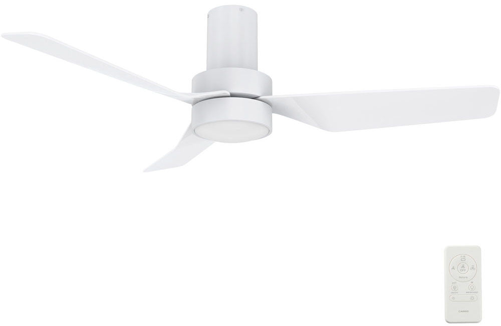 Carro USA SFR483N2-L11-W1-1-FM 48" Porter LED smart ceiling Fan - Fixture Finish: White - Blade Finish: White