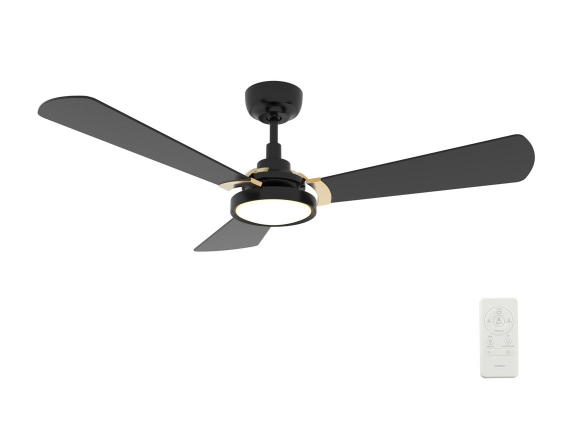 Carro USA SFR523B3-L22-B2-1G 52 Inch Brisa Modern Black LED Home Ceiling Fan