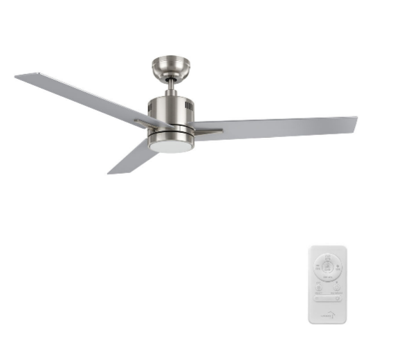 Carro USA SFR523G3-L11-SJ-1 52 Inch Montgomery Modern Brushed Nickel LED Ceiling Fan