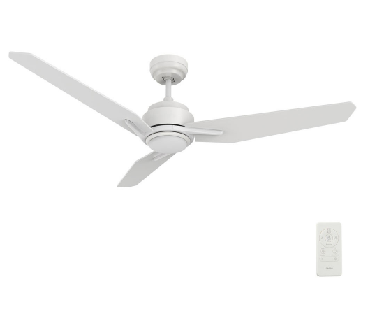 Carro USA SFR523J3-L11-W1-1 52 Inch Calen Contemporary White LED Home Ceiling Fan