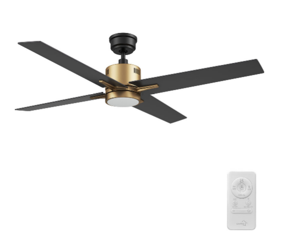 Carro USA SFR524G3-L11-G2-1G 52 Inch Montgomery Contemporary Gold LED Ceiling Fan