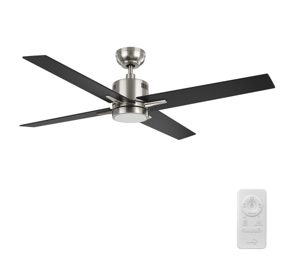 Carro USA SFR524G3-L11-S2-1 52 Inch Montgomery Contemporary Brushed Nickel LED Ceiling Fan