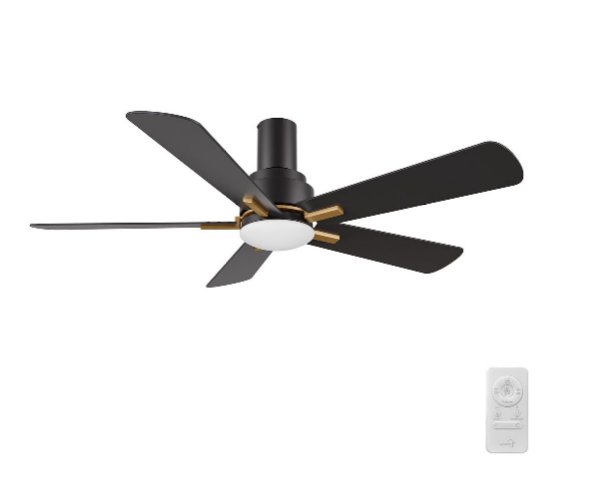 Carro USA SFR525E3-L12-B2-1G-FM 52 Inch Olinda Contemporary Black LED Ceiling Fan