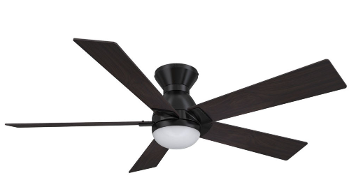 Carro USA SFR525J1-L21-BG-1-FM Ascender Contemporary LED 52" Home Ceiling Fan, Black Finish