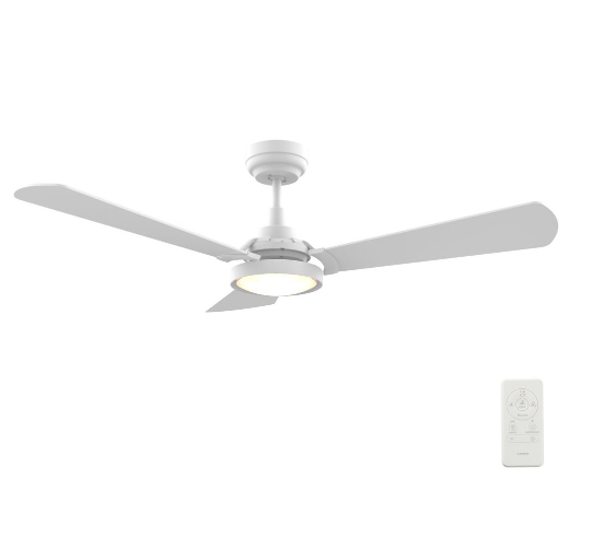 Carro USA SFR563B3-L22-W1-1 56 Inch Brisa Contemporary White LED Home Ceiling Fan