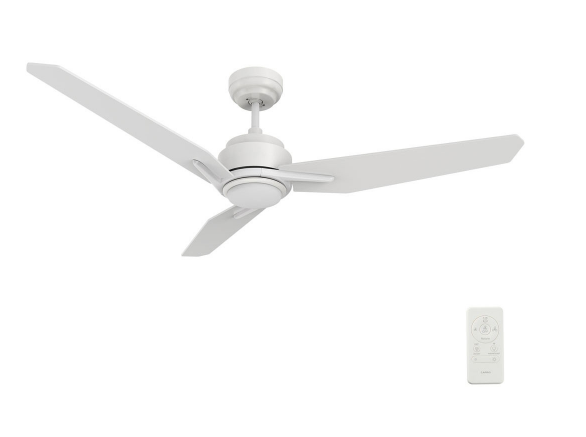 Carro USA SFR563J3-L11-W1-1 56 Inch Calen Contemporary White LED Home Ceiling Fan