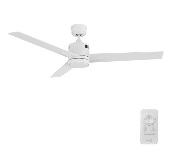 Carro USA SFR603G3-L11-W1-1 60 Inch Montgomery Modern White LED Ceiling Fan
