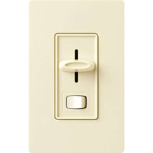 Lutron SFSQ-LF-AL Skylark Slide-To-Off 3-Speed Fan Control W/ On Off Light Light Switch, Almond Finish