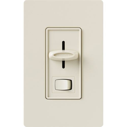 Lutron SFSQ-LF-LA Skylark Slide-To-Off 3-Speed Fan Control W/ On Off Light Light Switch, Light Almond Finish