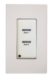 PLC Multipoint SWPB01 1-Pushbutton Remote Low Voltage Wall Switch 24VDC, LED Indication, Decora Style, White Color (wall plate included)