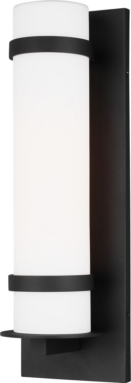 Generation Lighting 8718301-12 Alban 1 Light 24.625 inch Black Outdoor Wall Lantern