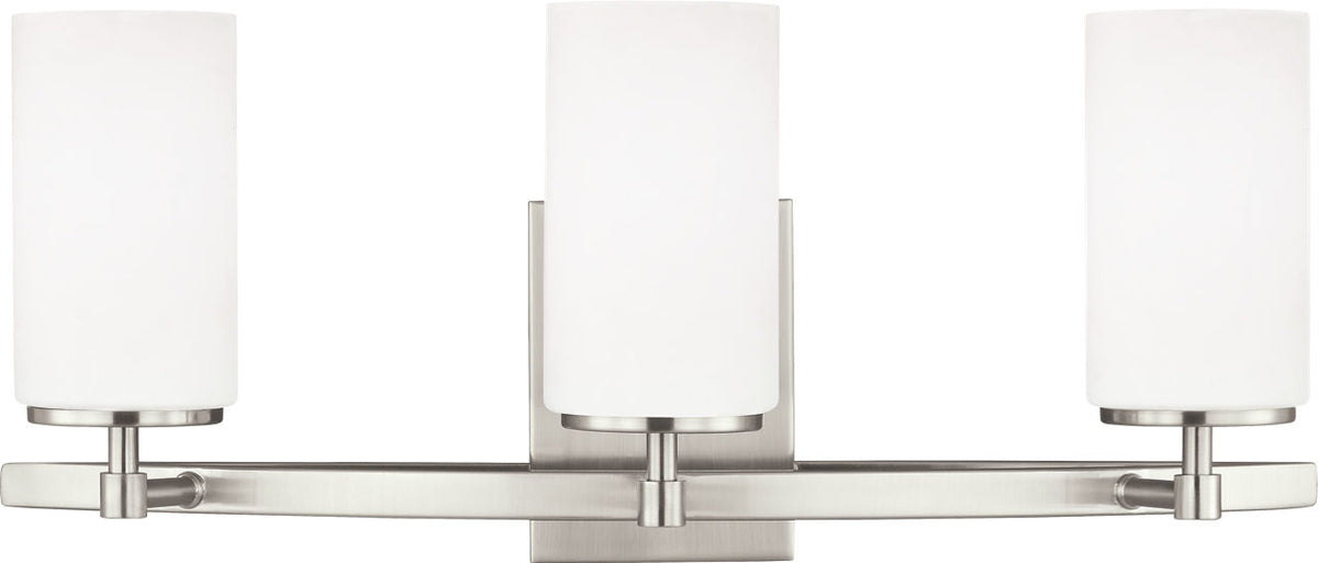 Generation Lighting Alturas 3 light brushed nickel bath vanity wall light