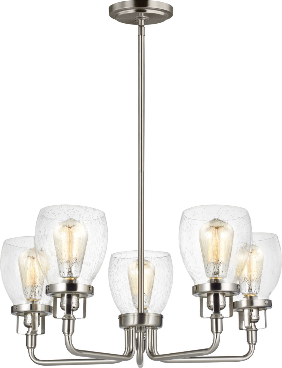 Generation Lighting Belton 5 light brushed nickel chandelier ceiling light