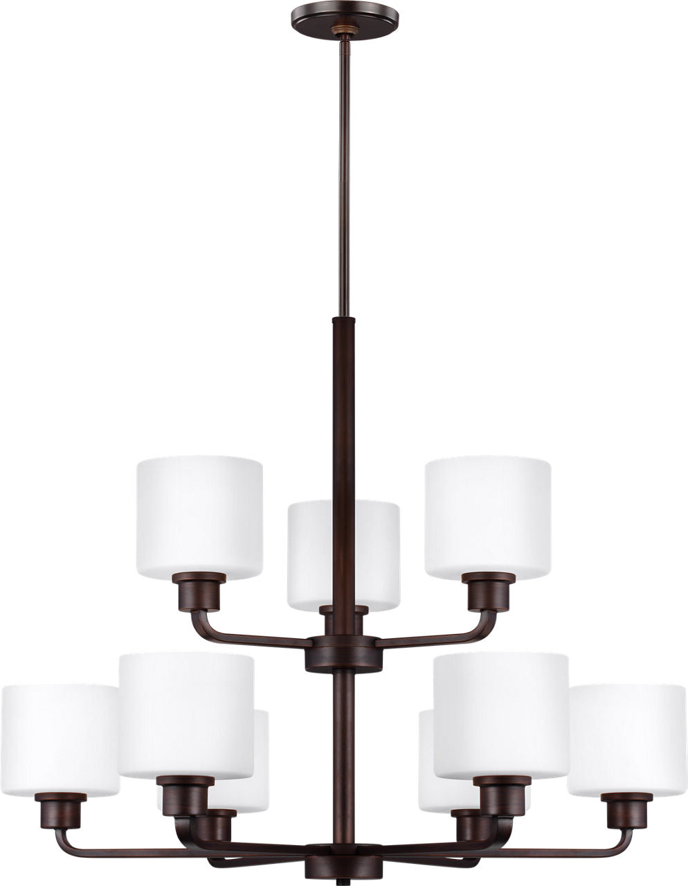 Generation Lighting Canfield 9 light bronze chandelier ceiling light
