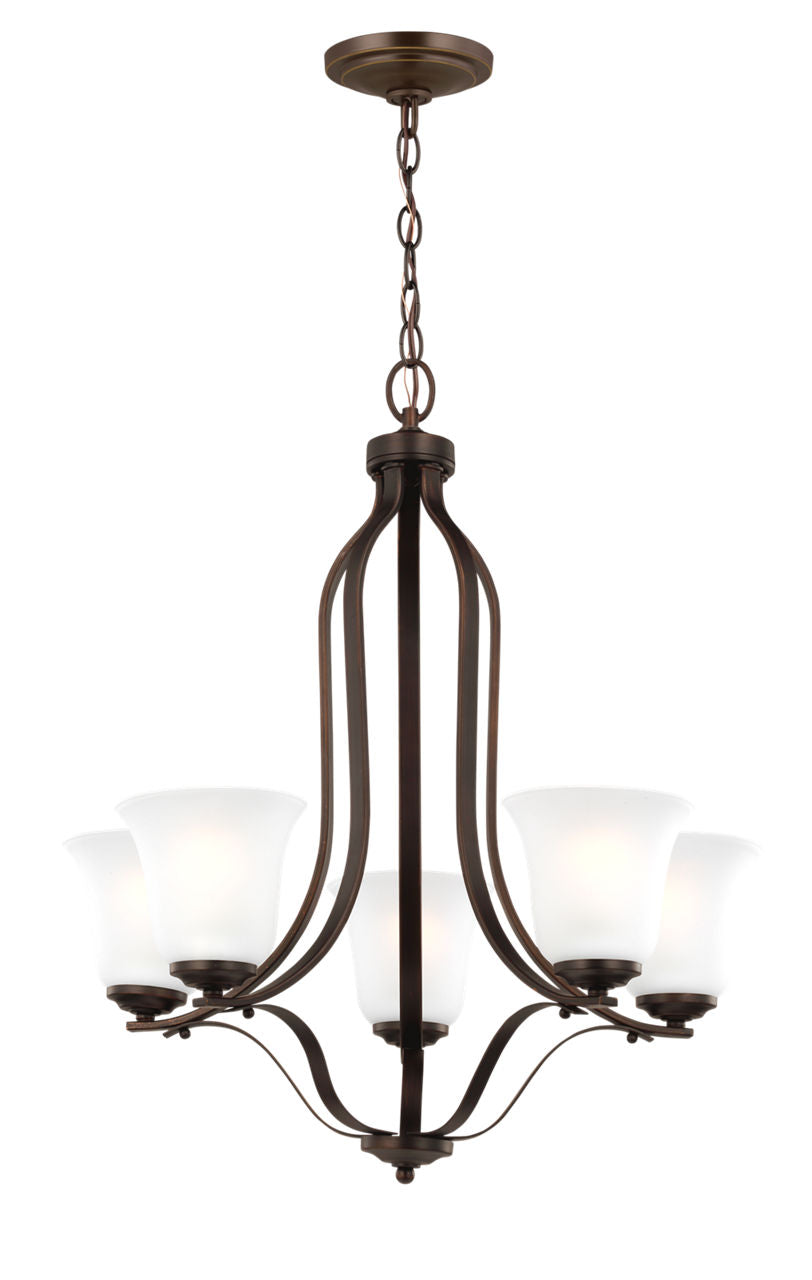 Generation Lighting Emmons 5 light bronze chandelier ceiling light