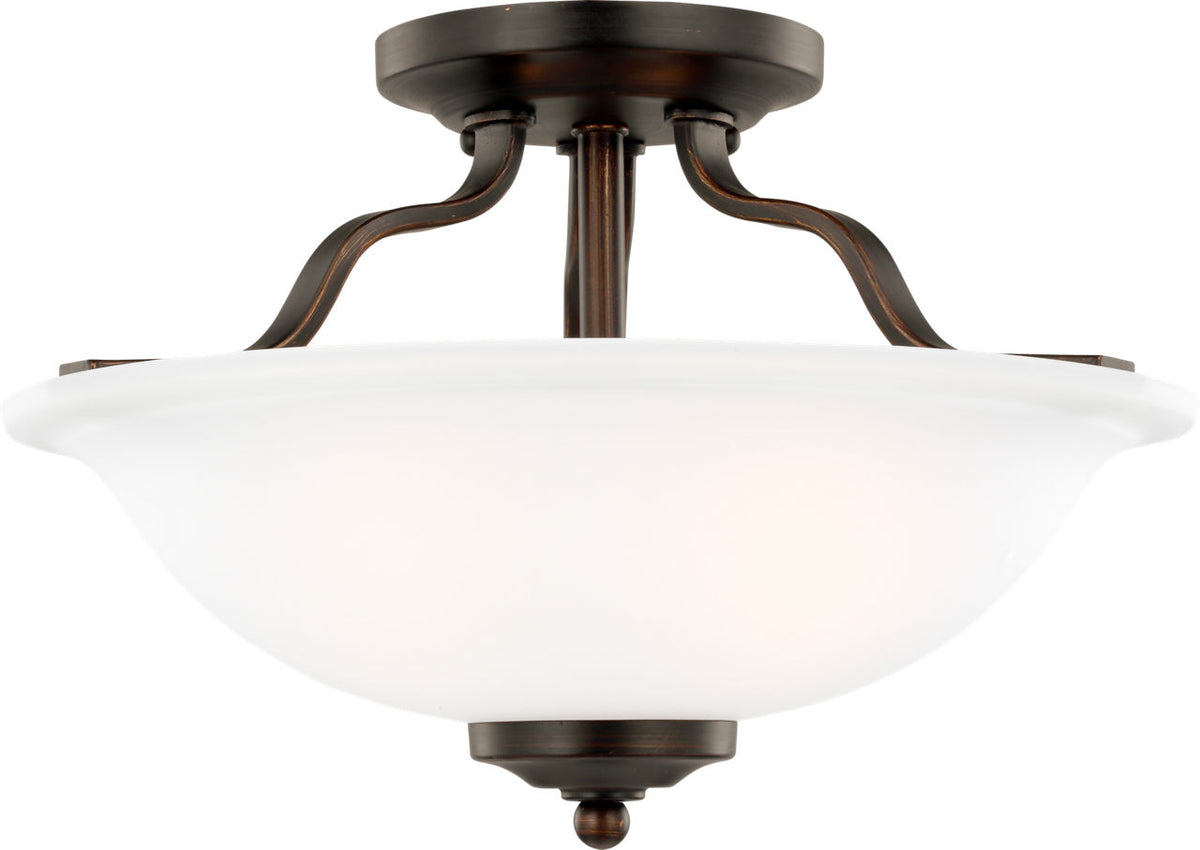 Generation Lighting Emmons 2 Light 13 inch Bronze Flush Mount Ceiling Light