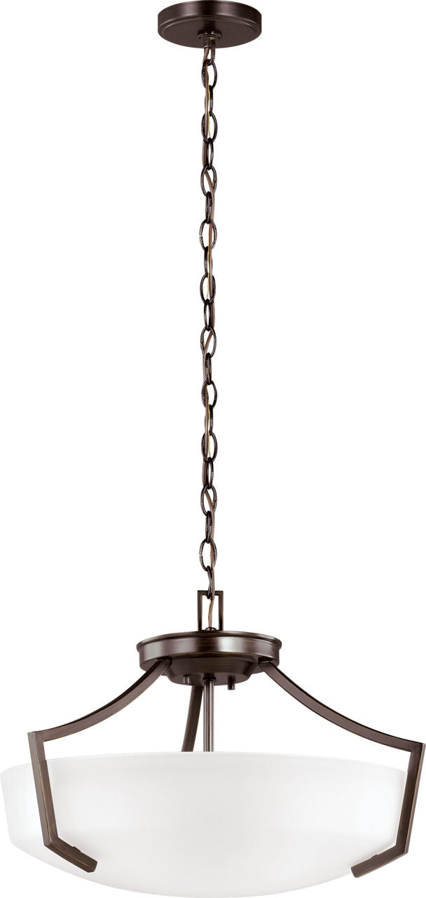 Generation Lighting Hanford 3 light bronze pendant ceiling light