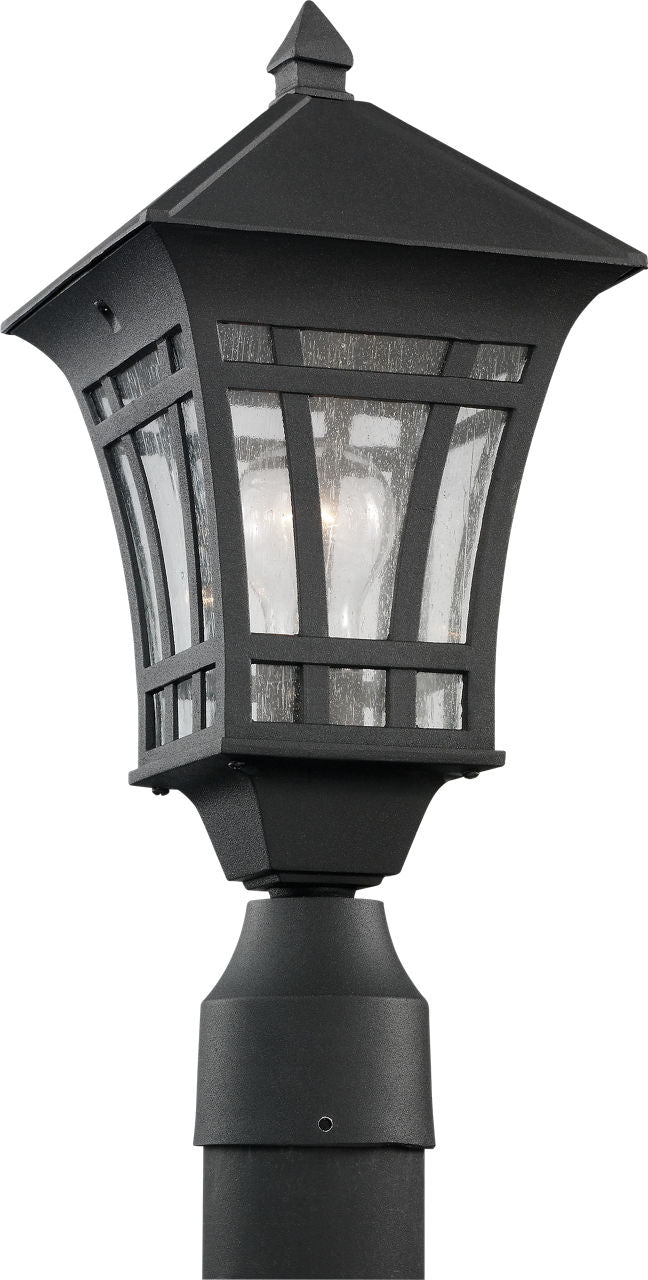 Generation Lighting Herrington 1 Light 16.5 inch Black Post Lantern
