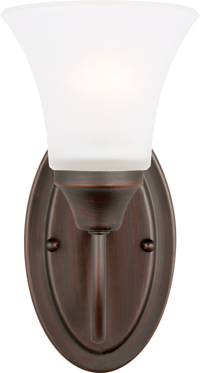 Generation Lighting Holman 1 light bronze bath vanity wall light