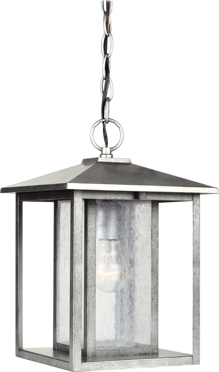 Generation Lighting Hunnington 1 light 14 inch weathered pewter pendant ceiling light