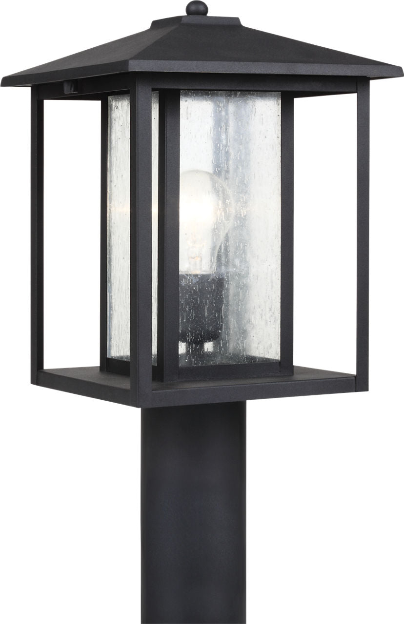 Generation Lighting 82027-12 Hunnington 15 inch Textured Black Post Lantern