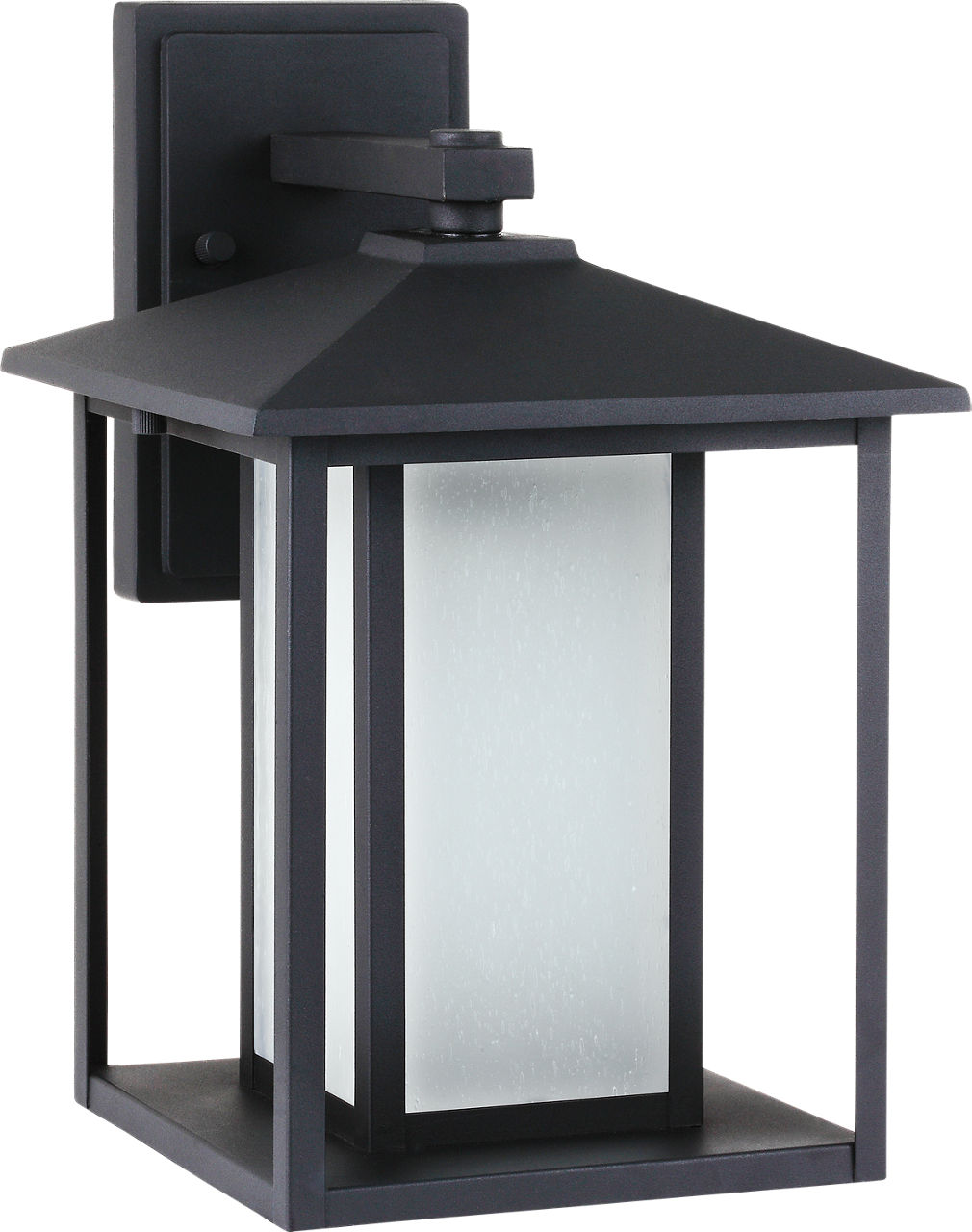 Generation Lighting Hunnington 1 light 14 inch textured black outdoor wall lantern